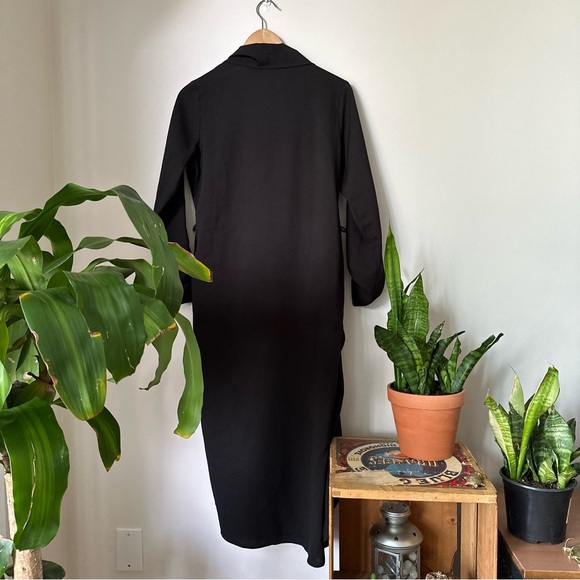 Waterfall Open Front Black Jacket Cardigan Spring - Picture 7 of 8